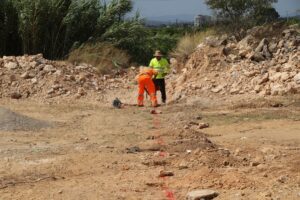 Amparo Folgado y José Gozalvo visitan la villa romana del Alter